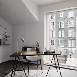 Curve bordslampa matt guld bordlampa