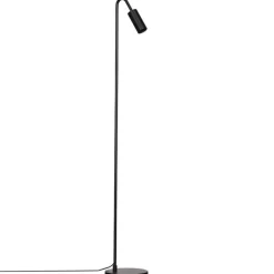 Curve golvlampa matt svart golvlampa