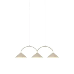 Curve 3 taklampa beige