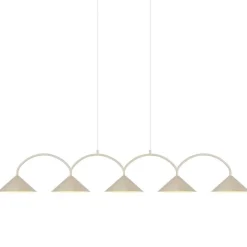 Curve 5 taklampa beige