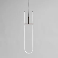 Curve taklampa Lamp bronze