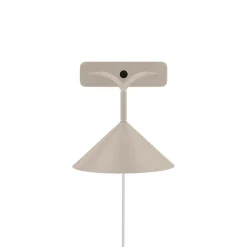 Curve vägglampa beige/svart