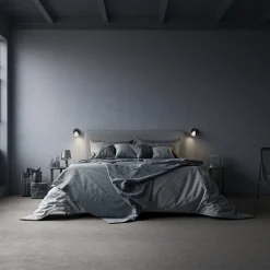 Cut vägglampa svart