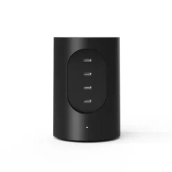 Cylindrical UX1 laddare jet black