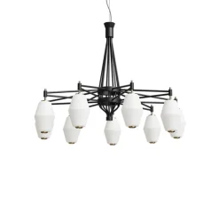 Dahl chandelier small taklampa svart/mässing