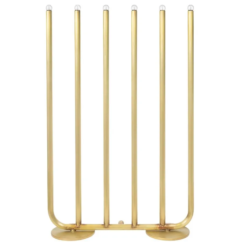 December 6 ljusstake glans slipad mässing