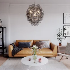 Deluxe taklampa grå