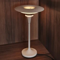 Diablo Ø300 bordslampa mattvit/rosé silver