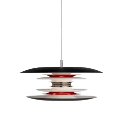 Diablo Ø400 taklampa svart/blankröd