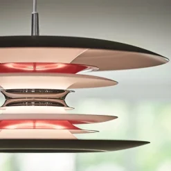 Diablo Ø300 taklampa svart/blankröd
