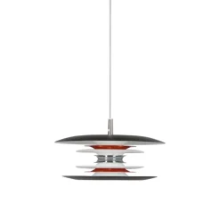 Diablo Ø300 taklampa svart/blankröd