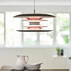 Diablo Ø500 taklampa svart/blankröd