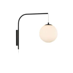 Dione vägglampa vit/svart