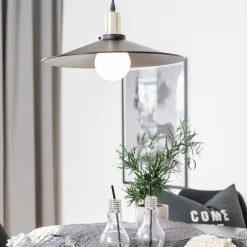 Disc 40 taklampa svart/borstad mässing