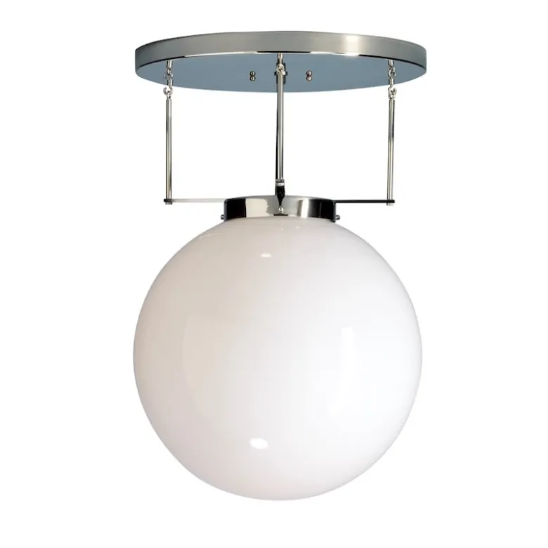 DMB 26 Bauhaus Ø30 plafond Nickel/Opalglas