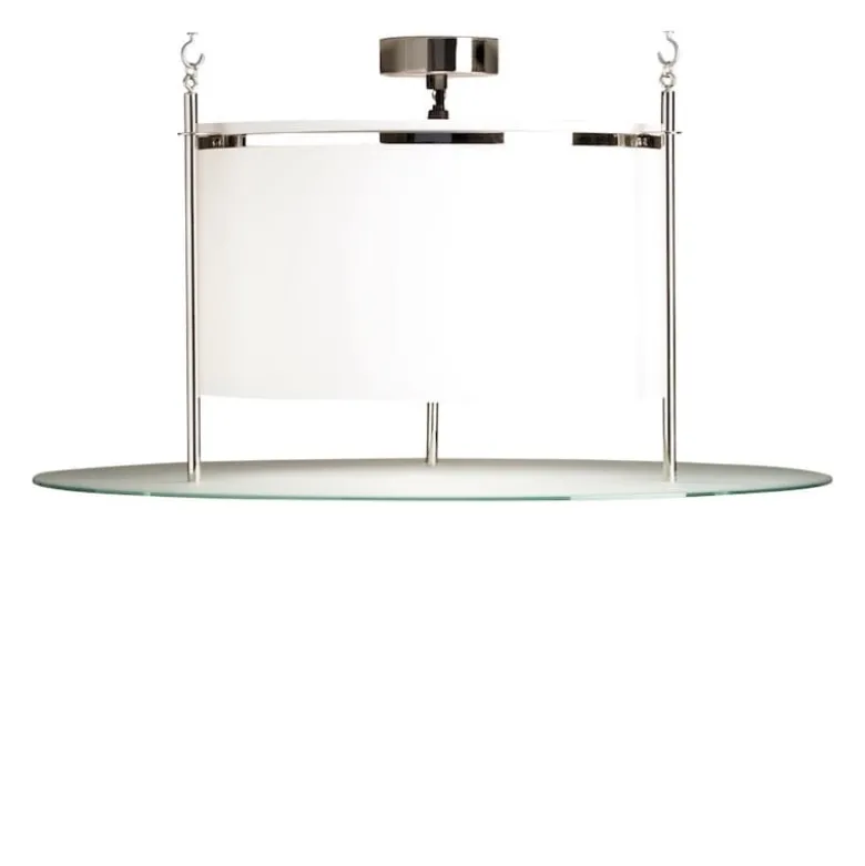 DMB 30 plafond nickel plätterad, frostat glas