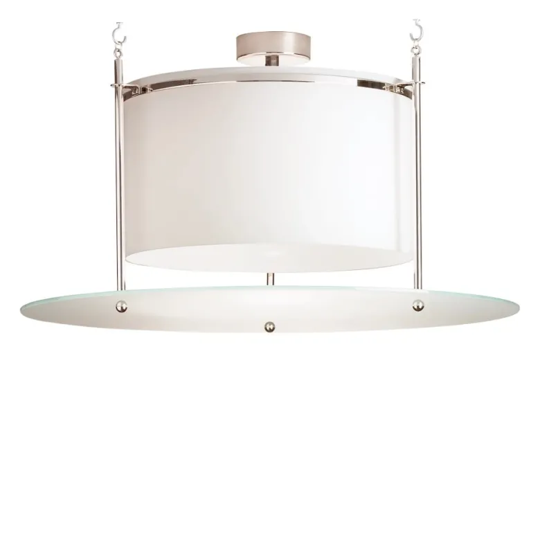 DMB 30 plafond nickel plätterad, frostat glas