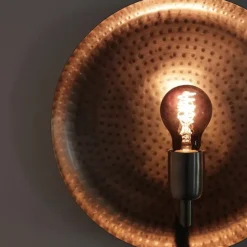 Dolium vägglampa antik silver