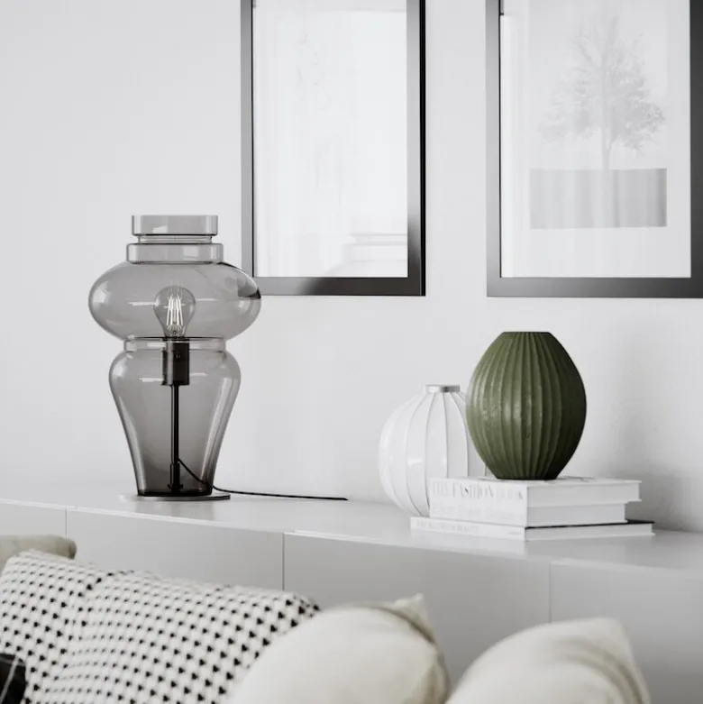 Dolores bordslampa grå