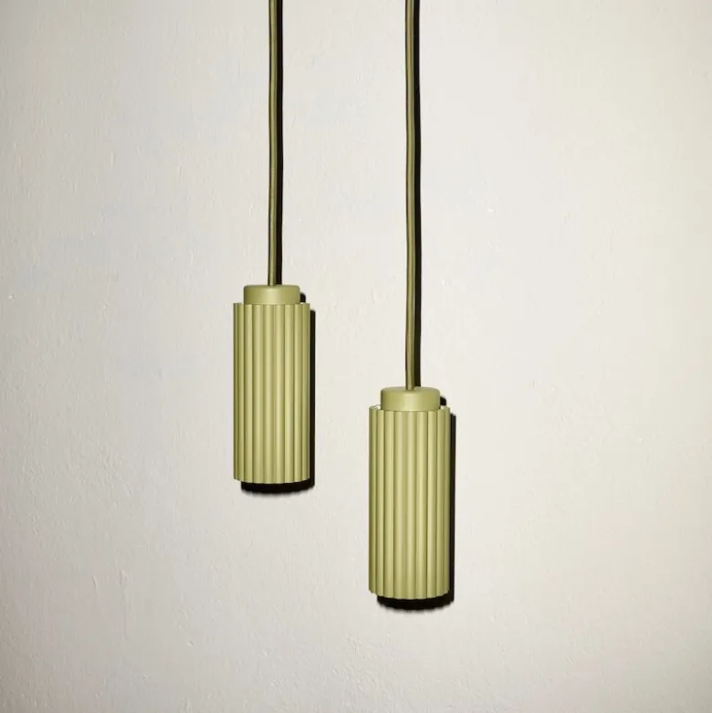 Donna 7 taklampa Amber Green