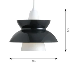 Doo-Wop Taklampa dark grey