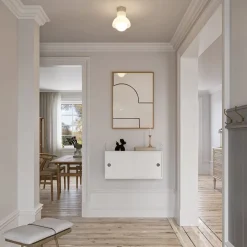 Down 18 plafond Vit/opalglas
