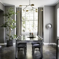 Drop chandelier taklampa brass