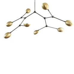 Drop chandelier taklampa brass