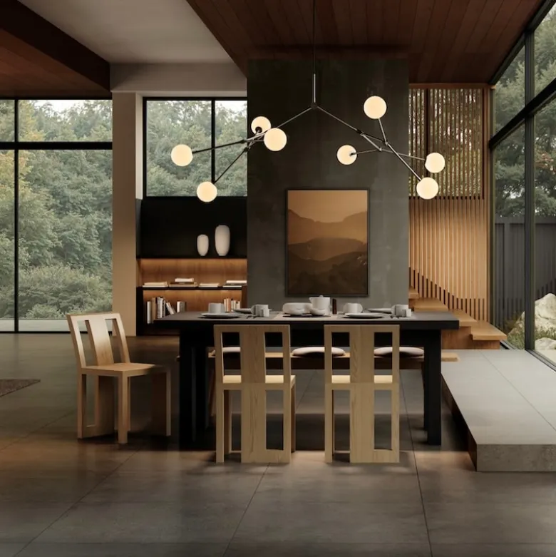 Drop chandelier taklampa Bulp Grande grey