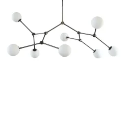 Drop chandelier taklampa Bulp grey