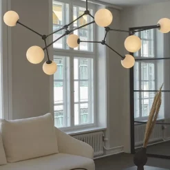 Drop chandelier taklampa Bulp grey