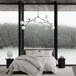 Drop chandelier taklampa Bulp grey