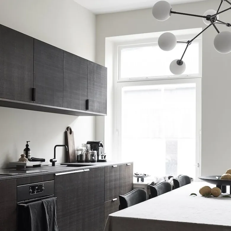 Drop chandelier taklampa Bulp grey