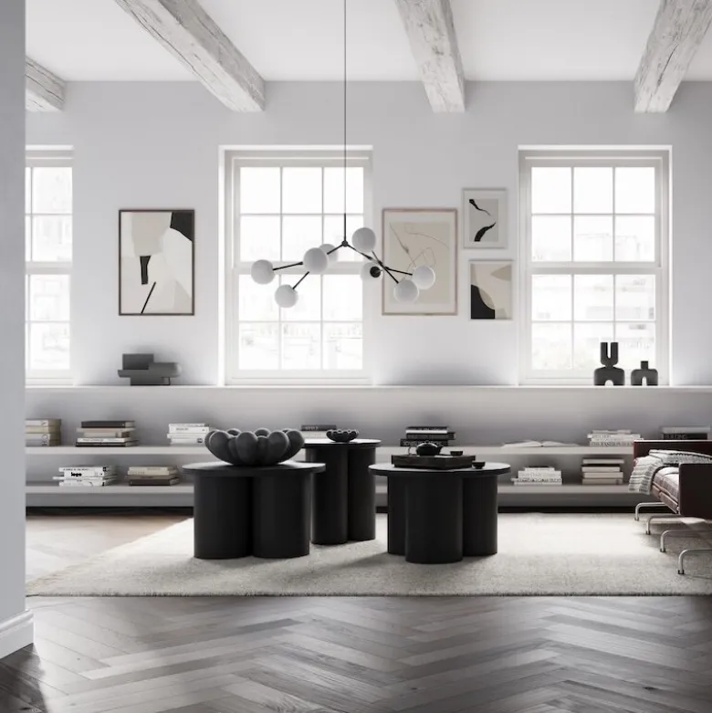 Drop chandelier taklampa Bulp Mini grey
