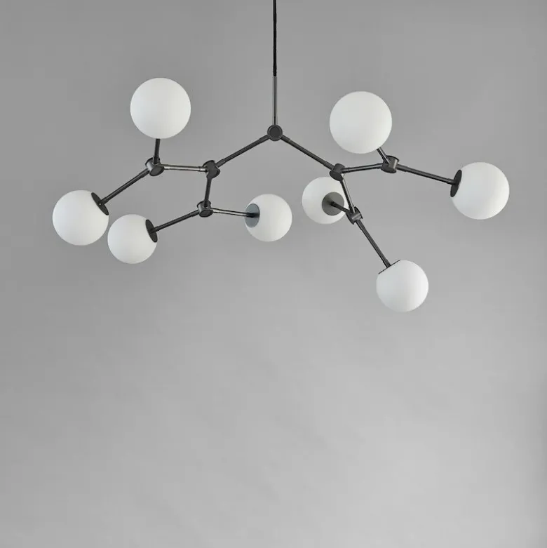 Drop chandelier taklampa Bulp Mini grey