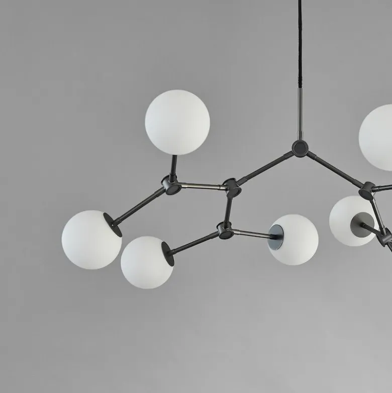 Drop chandelier taklampa Bulp Mini grey