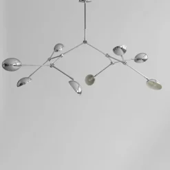 Drop chandelier taklampa chrome