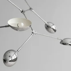 Drop chandelier taklampa chrome