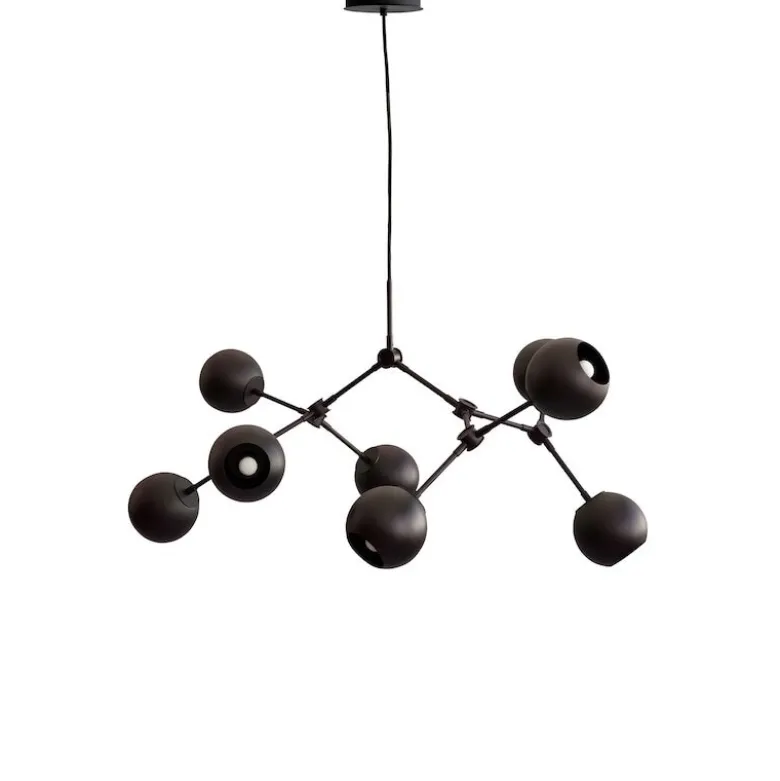 Drop chandelier taklampa Globe Mini burned black