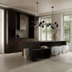 Drop chandelier taklampa Globe Mini burned black