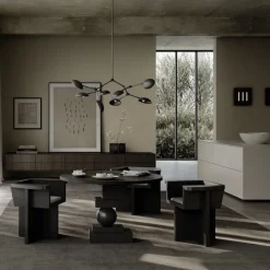 Drop chandelier taklampa Mini bronze