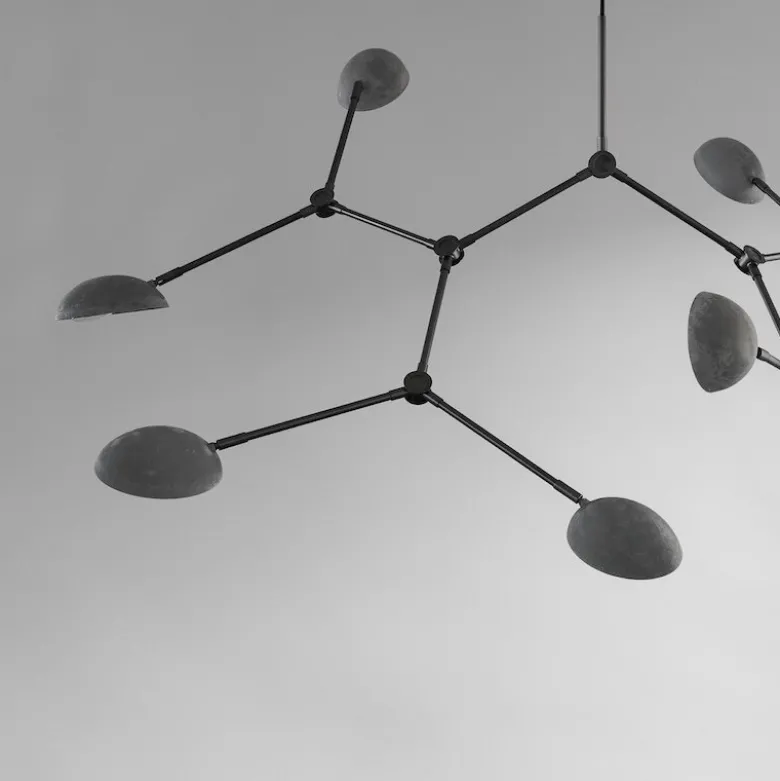 Drop chandelier taklampa oxidized