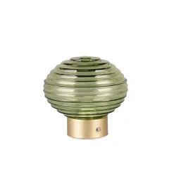 Earl portabel bordslampa mässing/grön