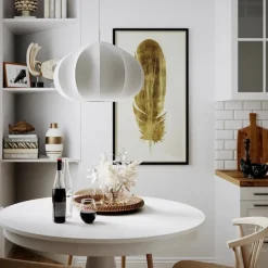 Ebba taklampa Ø50cm vit