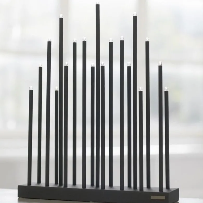 Elflugan Grande ljusstake antracitgrå