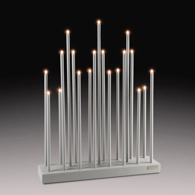 Elflugan Grande ljusstake ljusgrå