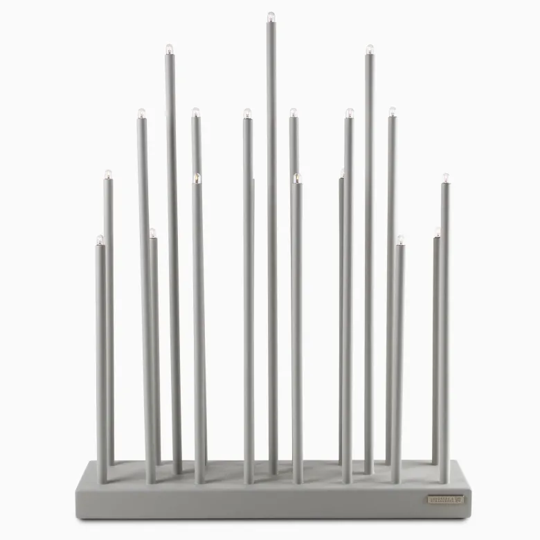 Elflugan Grande ljusstake ljusgrå