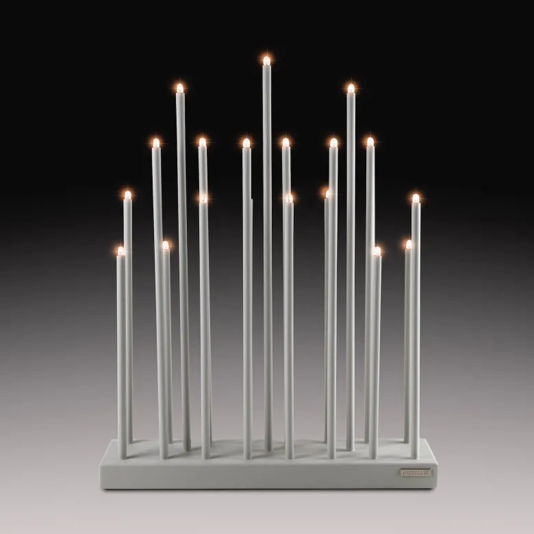 Elflugan Grande ljusstake ljusgrå