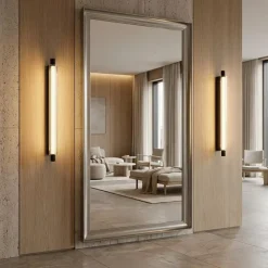 Elle vägglampa IP44 svart