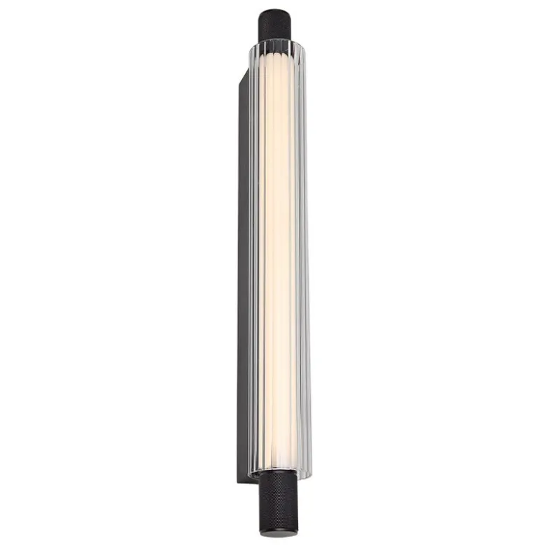 Elle vägglampa IP44 svart